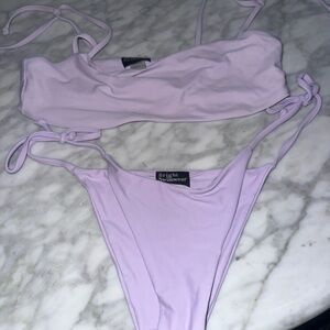 Bright Swimwear Lilac Bikini Set - Two Piece Tie-Side
